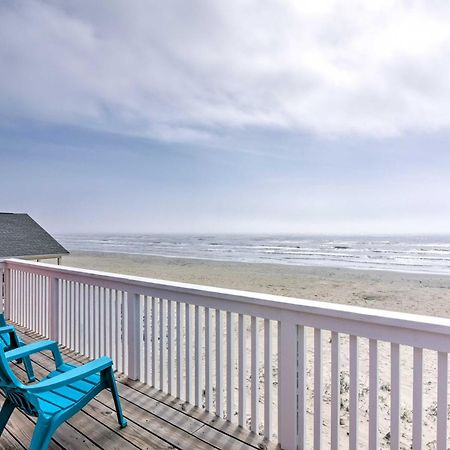 Beachfront Galveston Oasis Balconies, Ocean View! Luaran gambar