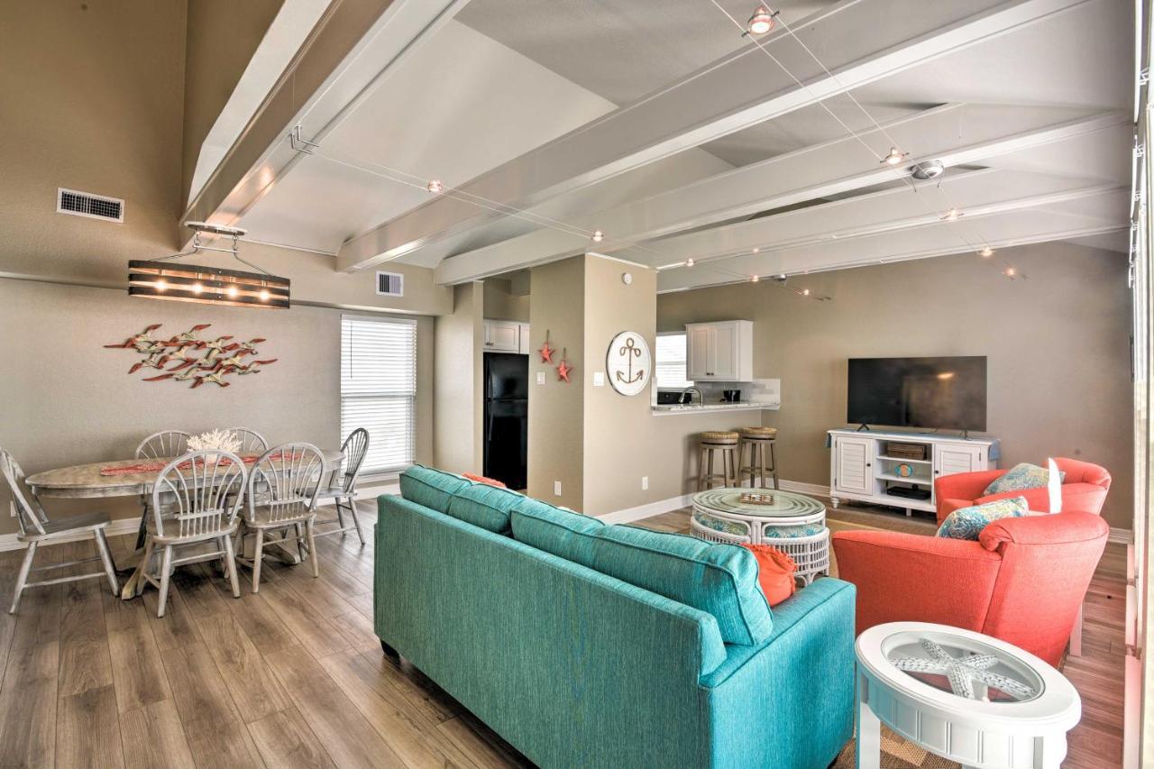 Beachfront Galveston Oasis Balconies, Ocean View! Luaran gambar