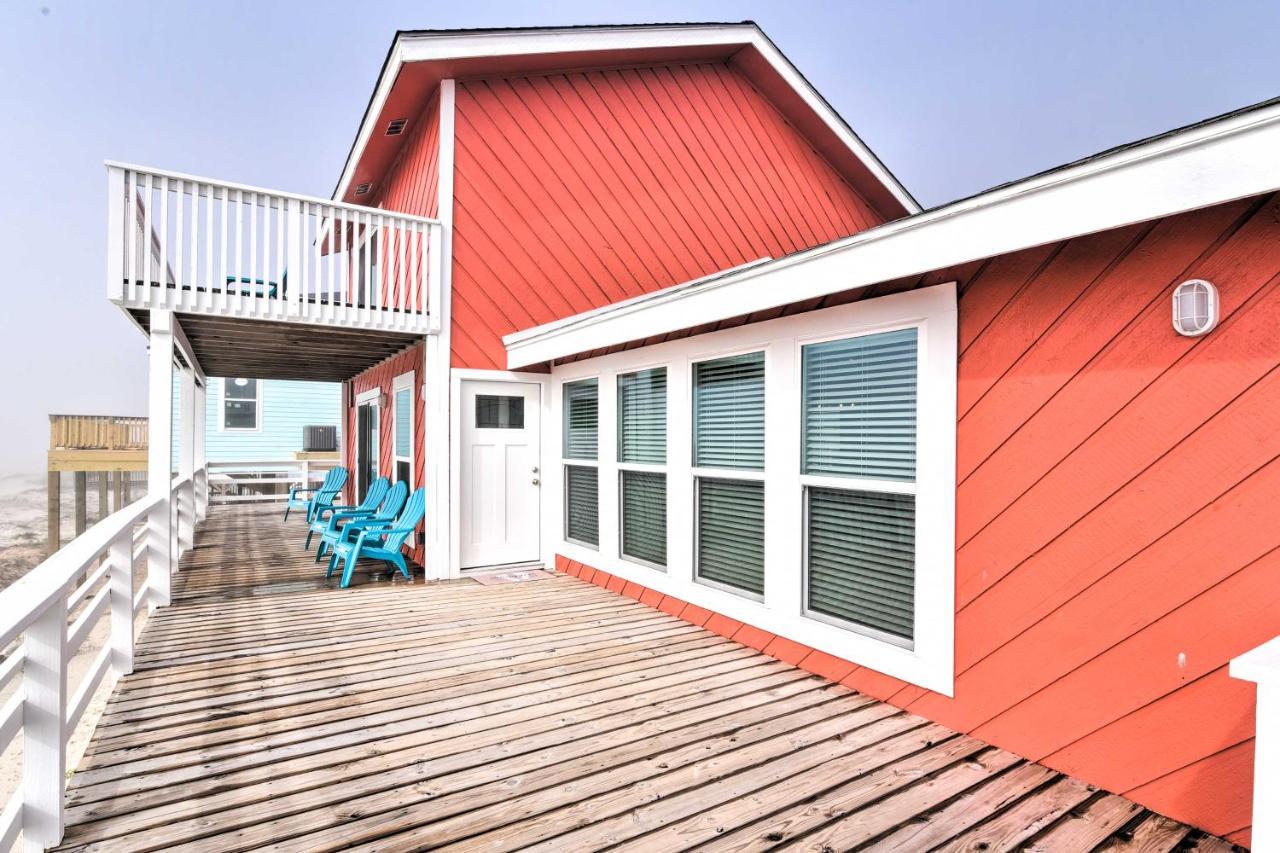 Beachfront Galveston Oasis Balconies, Ocean View! Luaran gambar